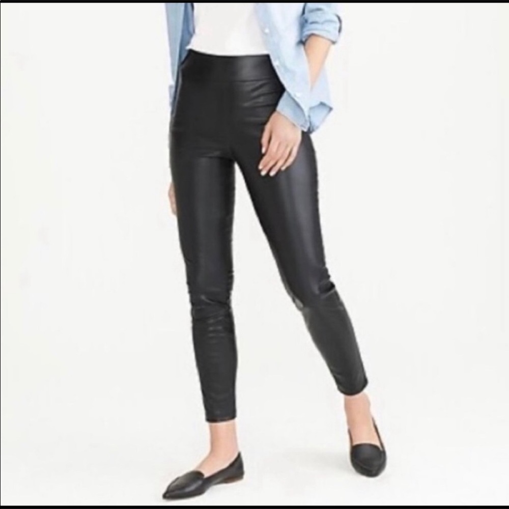J. Crew faux leather pants